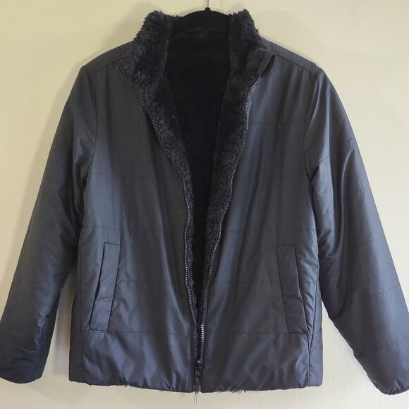 Athleta Girl Large (12) Reversible Warm+Fuzzy Puffer Jacket   Teen/Tween - Picture 4 of 11